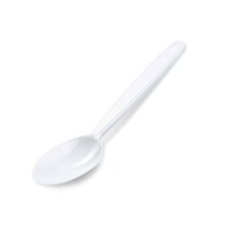 Cucchiaio (PP) a rendere bianco 18,5cm [50 pz]