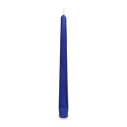10 pz - candela conica - blu scuro - Ø23 x 245 mm