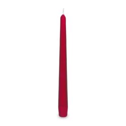 10 pz - candela conica - bordeaux - Ø23 x 245 mm