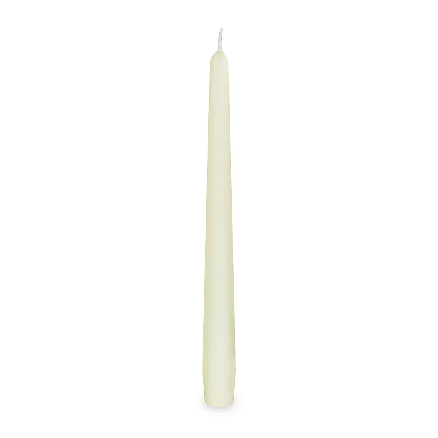 10 pz - candela conica - beige - Ø23 x 245 mm