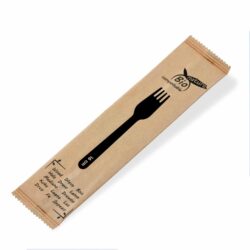 Forchetta (legno) 16cm confezionata singolarmente [100 pz]