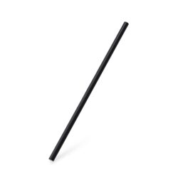Cannuccia di carta nera `JUMBO` Ø8mm x 25cm [100 pz]