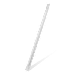 Cannuccia di carta bianca `JUMBO` Ø8mm x 25cm confezionata singolarmente [100 pz]