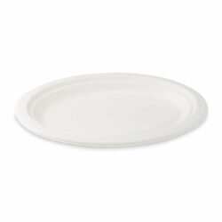 Piatto ovale in canna da zucchero 26 x 20 cm [50 pz]