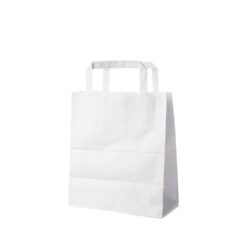 Sacchetto di carta bianco 18+8 x 22 cm [250 pz]