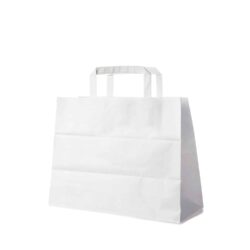 Sacchetto di carta bianco 32+16 x 27 cm [250 pz]