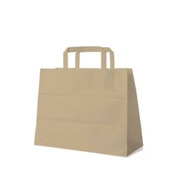 Sacchetto di carta marrone 32+16 x 27 cm [50 pz]
