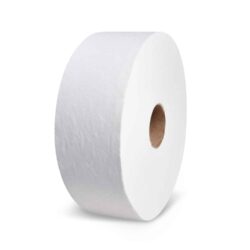 Carta igienica (Tissue) a 2 velo goffrata bianca `JUMBO` Ø23cm 170m [6 pz]