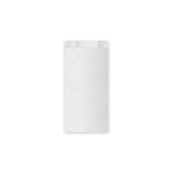 Sacchetto di carta (FSC Mix) con soffietto laterale bianco 10+5 x 22 cm `0,5kg` [100 pz]
