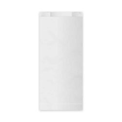 Sacchetto di carta (FSC Mix) con soffietto laterale bianco 14+7 x 32 cm `2kg` [100 pz]