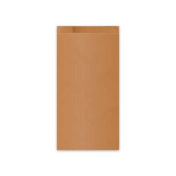 Sacchetto di carta (FSC Mix) con soffietto laterale marrone 14+7 x 29 cm`1,5kg` [100 pz]