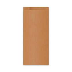 Sacchetto di carta (FSC Mix) con soffietto laterale marrone 14+7 x 32 cm `2kg` [100 pz]