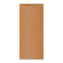 Sacchetto di carta (FSC Mix) con soffietto laterale marrone 15+7 x 35 cm `2,5kg` [100 pz]