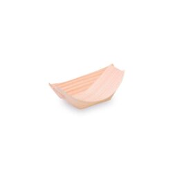 Ciotolina fingerfood in legno a forma di barchetta 11 x 7 cm [100 pz]