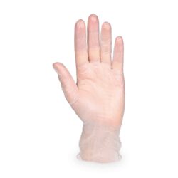 Guanto (vinile) senza polvere bianco `M` [100 pz]