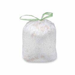 Sacchetto per rifiuti (HDPE) con coulisse bianco 63 x 73 cm 60L `L` [10 pz]