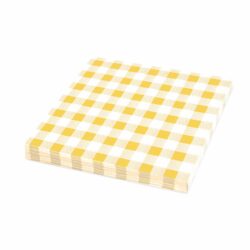 Tovagliolo 1-strato Karo giallo 33 x 33 cm [100 pz]