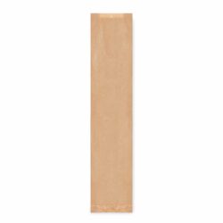 Sacchetto di carta con soffietto laterale marrone 12+5 x 59 cm `Baguette` [1000 pz]