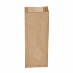Sacchetto di carta con soffietto laterale marrone 15+7 x 42 cm `3kg` [500 pz]