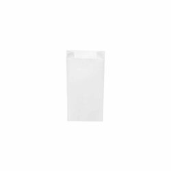 Sacchetto di carta con soffietto laterale bianco 10+5 x 22 cm `0,5kg` [1000 pz]