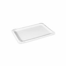 Vassoio di carta bianco 11 x 17 cm `n.3+` RECY [100 pz]