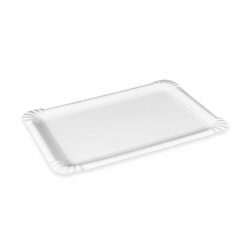 Vassoio di carta bianco 16 x 23 cm `n.5` RECY [100 pz]