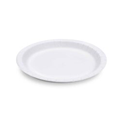 Piatto di carta (FSC Mix) extra-resistente bianco Ø23cm [100 pz]