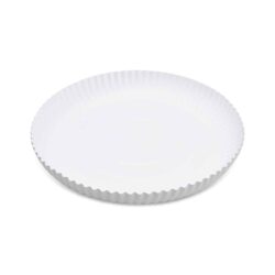 Piatto fondo di carta bianco Ø26cm RECY [50 pz]