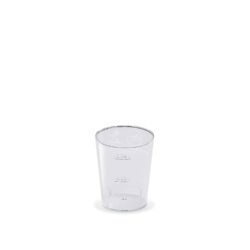 Bicchiere cristallo (PS) Ø43mm 2cl/4cl [50 pz]