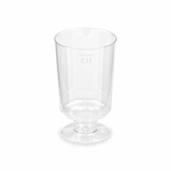 Bicchierino effetto cristallo (PS) con stelo Ø51mm 0,1L [15 pz]