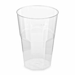 Bicchiere effetto cristallo (PS) Cocktail Ø80mm 0,3L [30 pz]