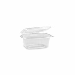 Ciotola (PP) con coperchio ovale trasparente 250ml [50 pz]
