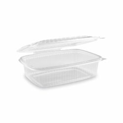 Ciotola (PP) con coperchio ovale trasparente 750ml [50 pz]