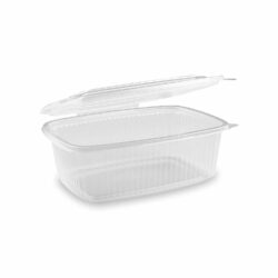 Ciotola (PP) con coperchio ovale trasparente 1000ml [50 pz]