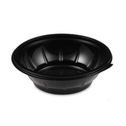 Ciotola per insalata (rPET) nera Ø176mm 500ml [50 pz]