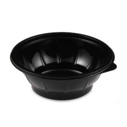 Ciotola per insalata (rPET) nera Ø176mm 600ml [50 pz]