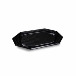 Vassoio (rPET) ovale nero 35 x 24,7 cm [10 pz]