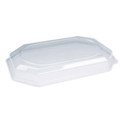 Coperchio bombato (rPET) trasparente per vassoio 74955 [10 pz]