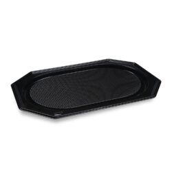 Vassoio (rPET) ovale nero 54 x 36 cm [10 pz]