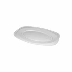 Vassoio (XPS) ovale bianco 35 x 24,7 cm [10 pz]
