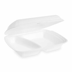 Menu box (XPS) a 2 scomparti bianco 241 x 207 x 69 mm [125 pz]