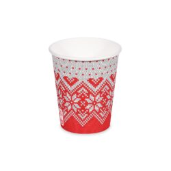 Bicchiere di carta Inverno Ø80mm 280ml `M: 0,2L/8oz` [50 pz]