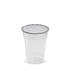 Bicchiere (PET) trasparente Ø78mm 0,2L [50 pz]