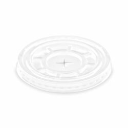 Coperchio (rPET) con apertura a croce trasparente Ø95mm [50 pz]