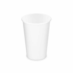 Bicchiere di carta bianco Ø80mm 330ml `ML: 0,3L/10oz` [50 pz]