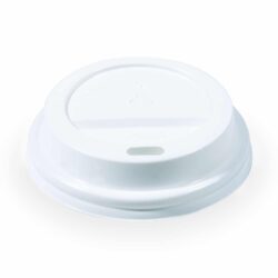 Coperchio bombato (PS) bianco Ø73mm [100 pz]