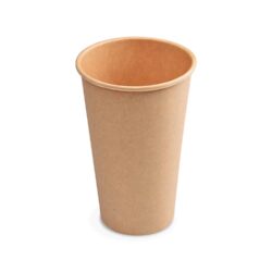 Bicchiere di carta kraft Ø90mm 510ml `XL: 0,4L/16oz` [50 pz]