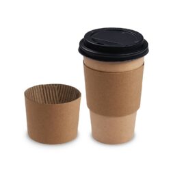 Fascia di carta marrone per bicchiere Ø80mm [100 pz]