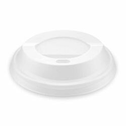 Coperchio bombato (CPLA) bianco Ø80mm [100 pz]