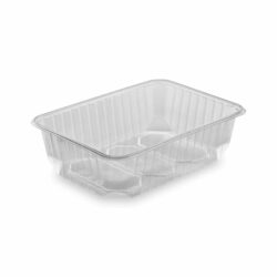 Vaschetta (PP) rettangolare trasparente 186 x 133 mm 750ml [50 pz]
